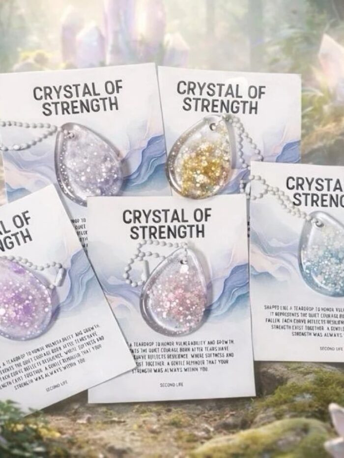 พวงกุญแจเรซิ่นรูปหยดน้ำ Crystal of strength หยดน้ำตาแห่งความเข้มแข็ง ของขวัญ พวงกุญแจ