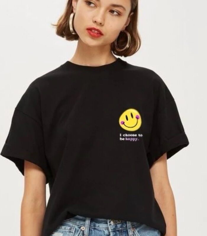 เสื้อยืด I choose to be happy😀 มีไซส์