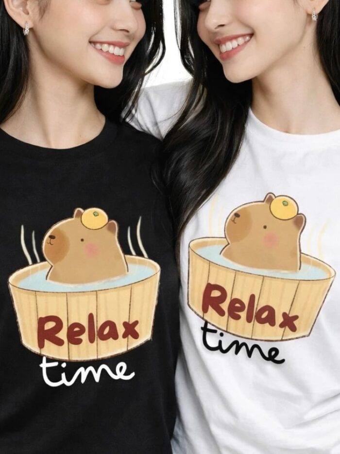เสื้อยืดลายกะปิปลาร้า Relax time มีไซส์